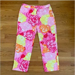 Lilly Pulitzer White Label Derby  "Winners Circle" Capri Pants size 4